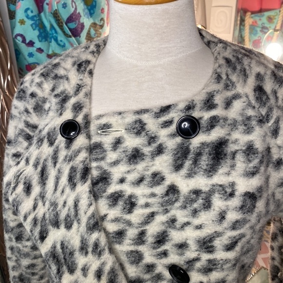 🌷CLEMENTS Ribeiro🌷Leopard Print Wool Coat​ - Picture 5 of 11